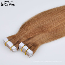 Factory Wholesale Easy To Wear Remove Blue Tape Waterproof Brazilian Double Drawn Hair Extension